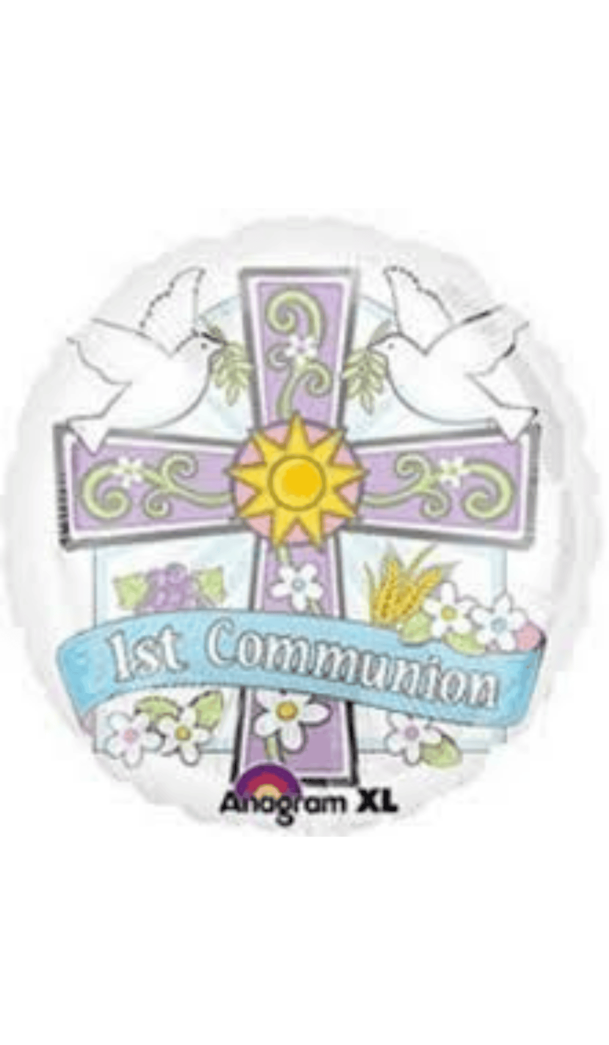 foil balloon first holy communion religious celebration