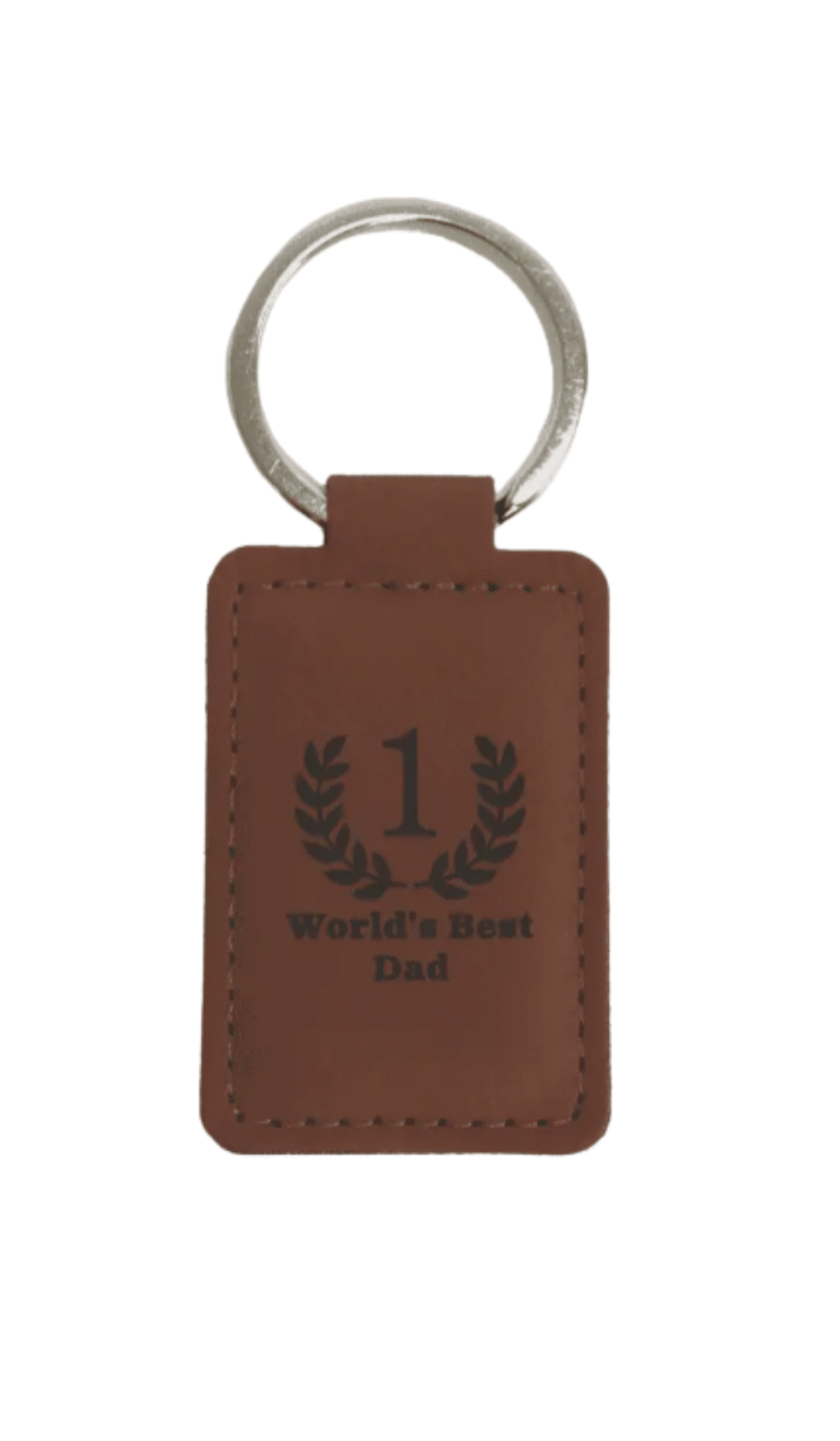 Leatherette Keyring Rawhide Engraveable Gift