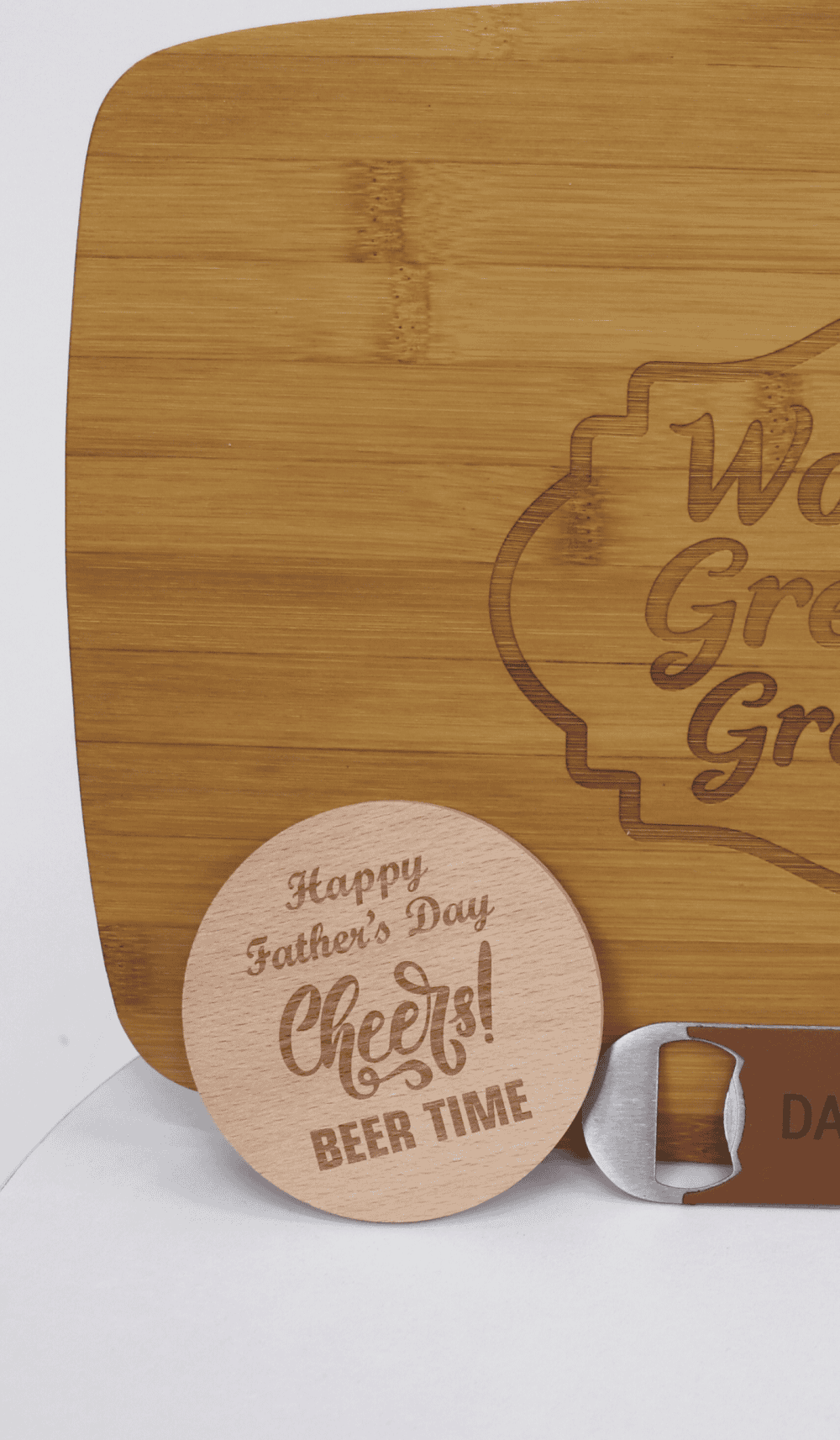 Wood coaster custom engraved