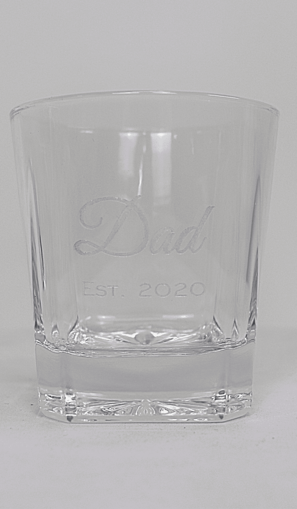 whisky glass custom engraved