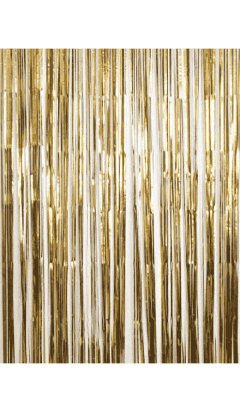 Foil Door Curtain Party Decoration Metallic Chrome Satin Gold