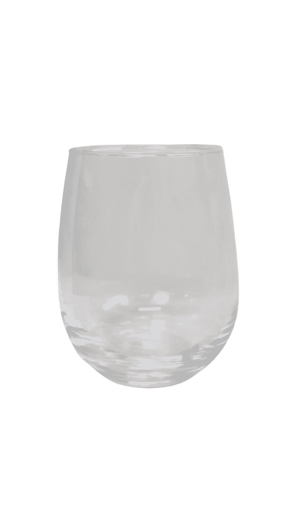 Stemless Wine Glass Plain Engravable