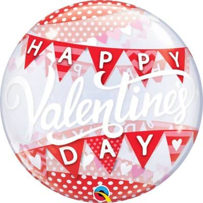 Valentines Banners Bubble Balloon