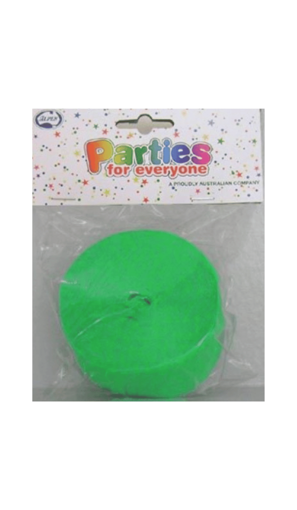 Streamers Crepe Roll Lime Green