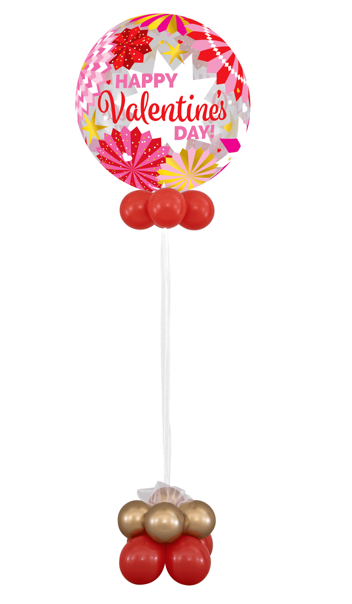 Happy Valentines Day Fans Bubble Fun