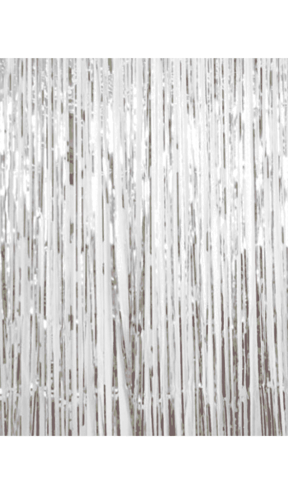 Foil Door Curtain Party Decoration Metallic Silver