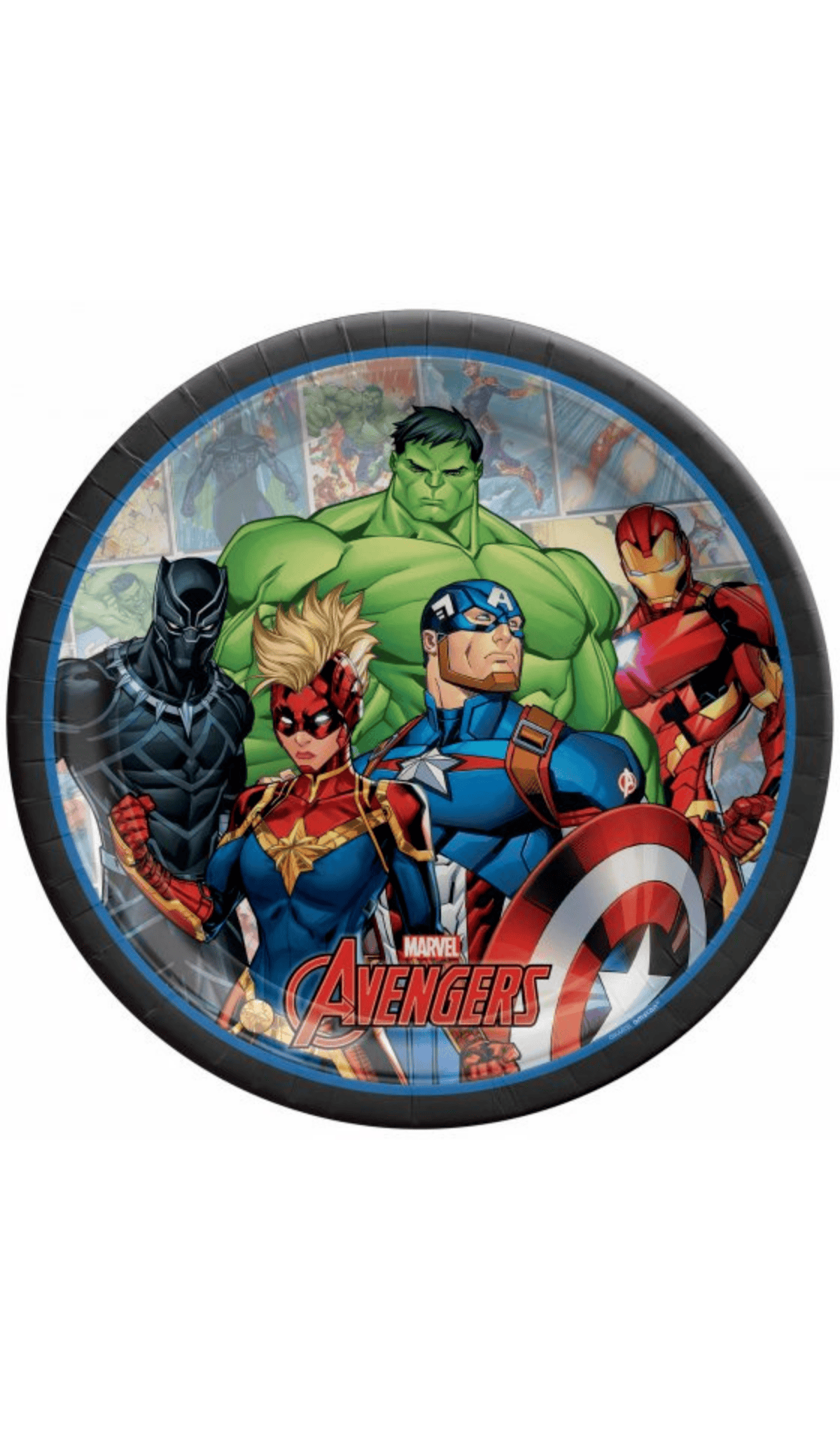 Avengers Plates Lge Powers Unite