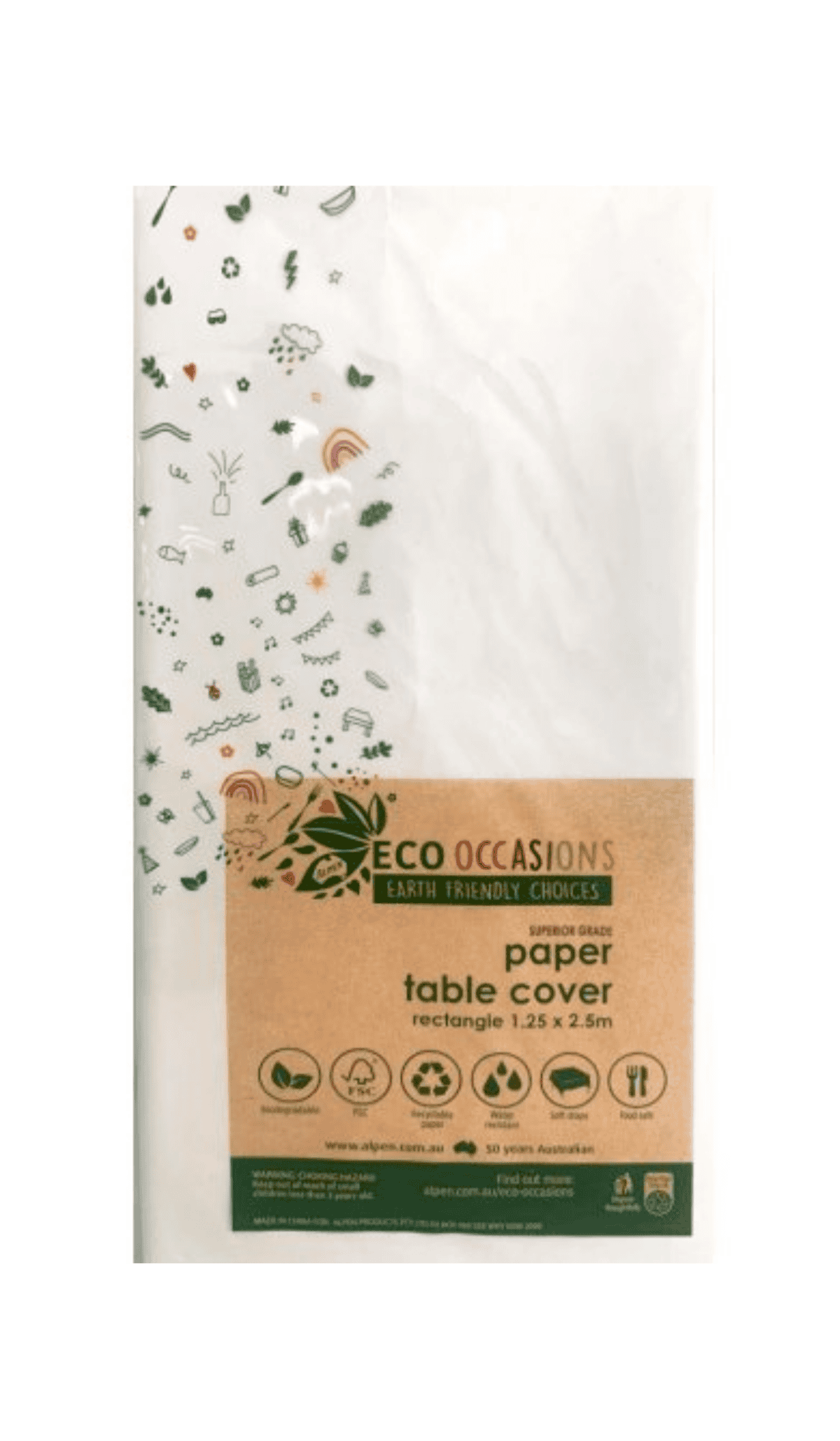 Tablecover Rectangle Paper White