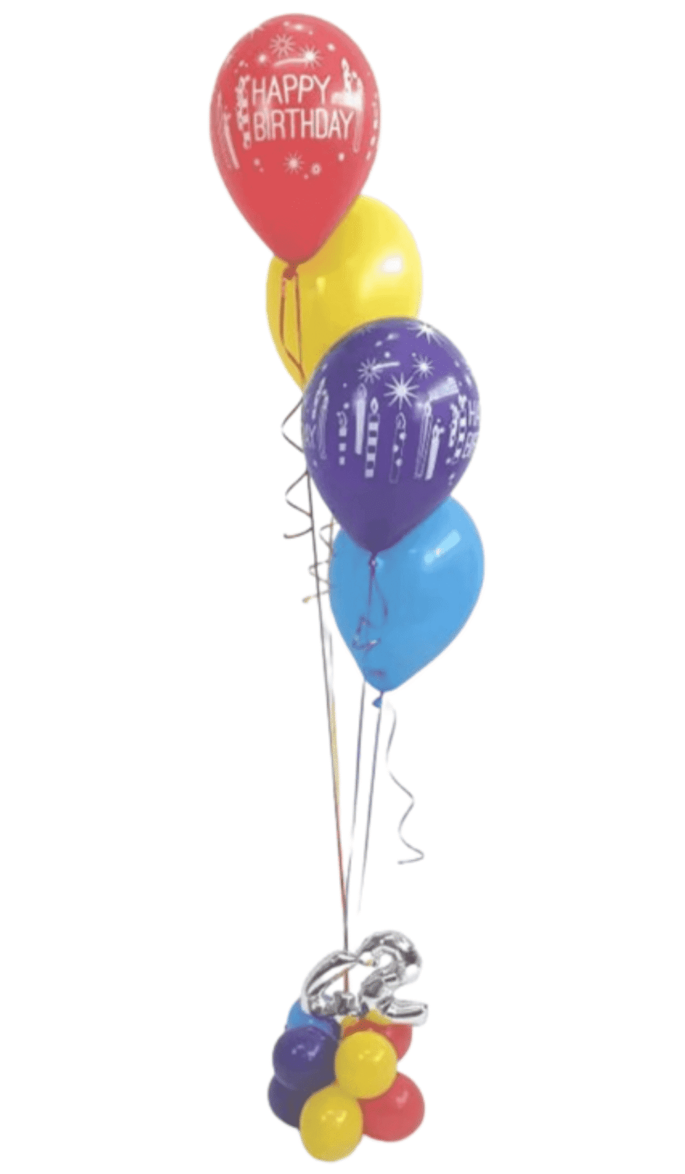 Mini Number Age Balloon Bouquet helium