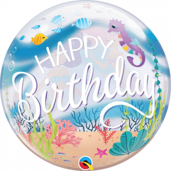 Mermaid Birthday Bubble Balloon