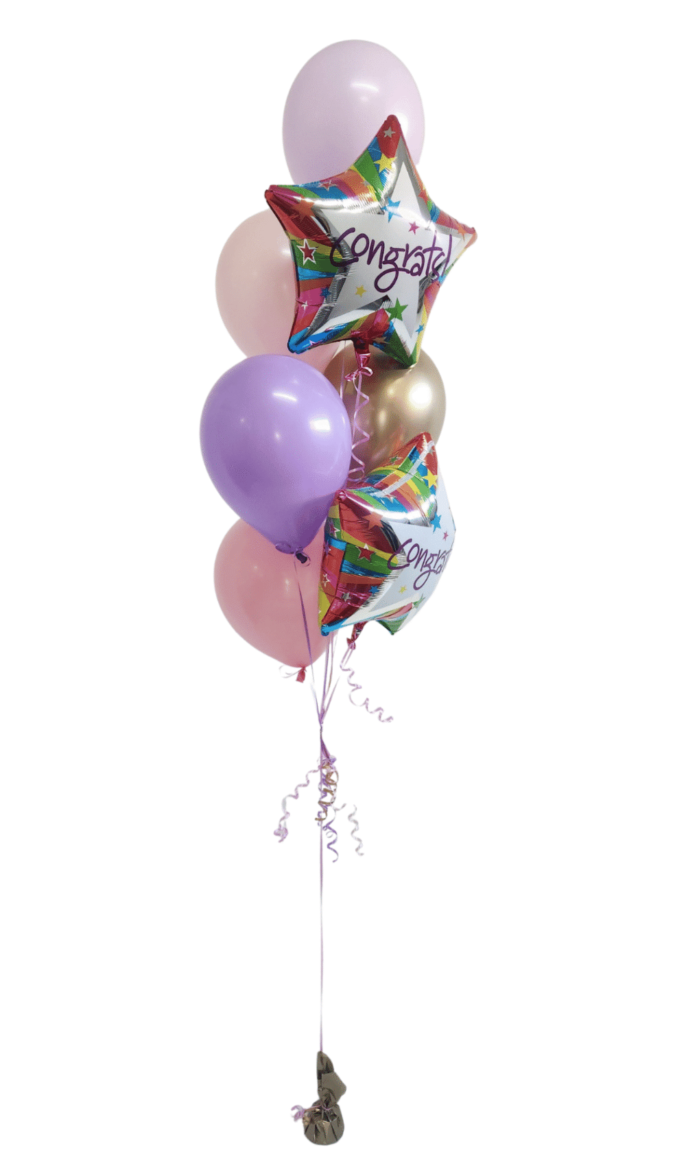 Bright Congrats Helium Balloon Bouquet