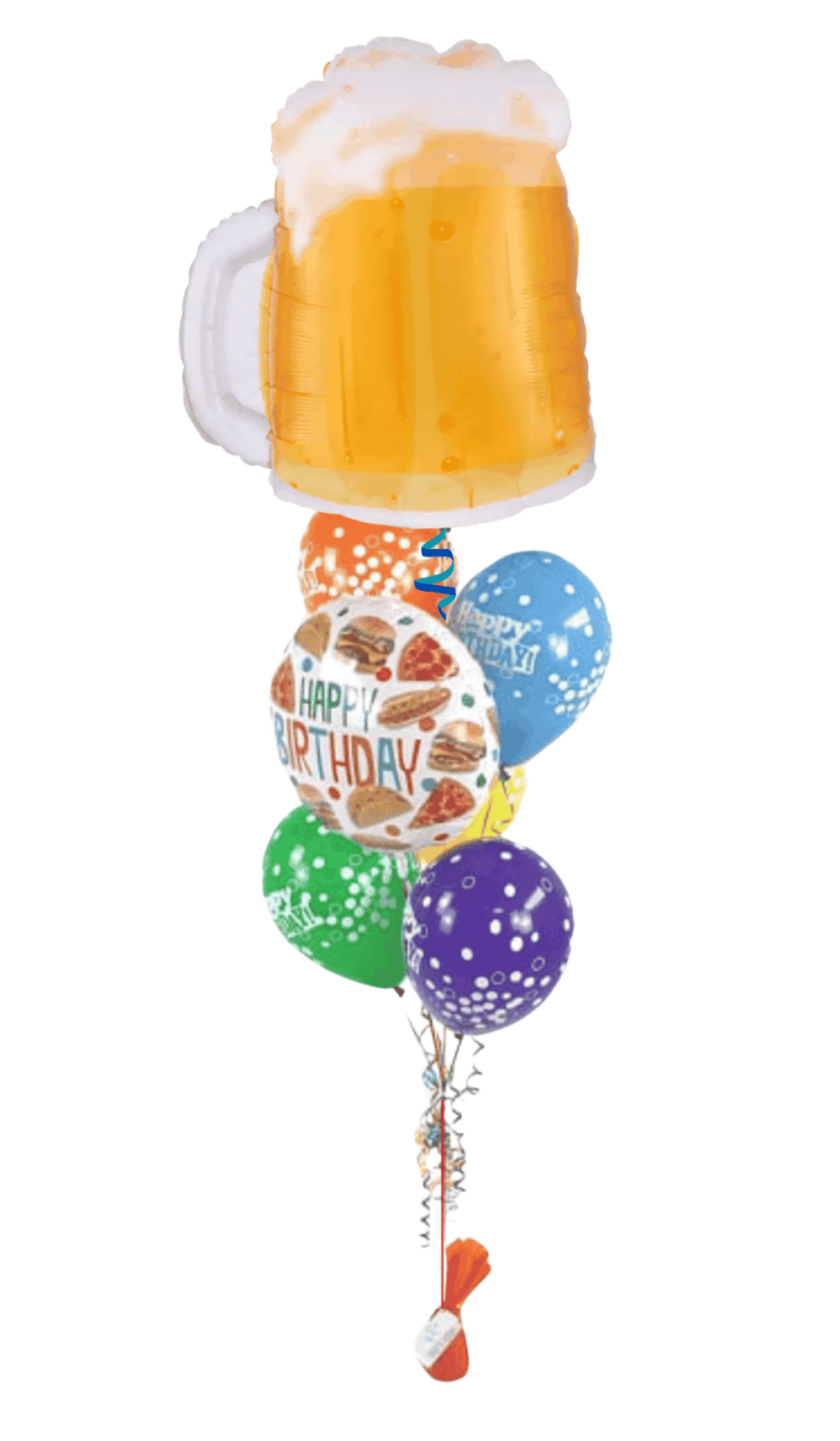 Cheers Beer Food Birthday Balloon Bouquet