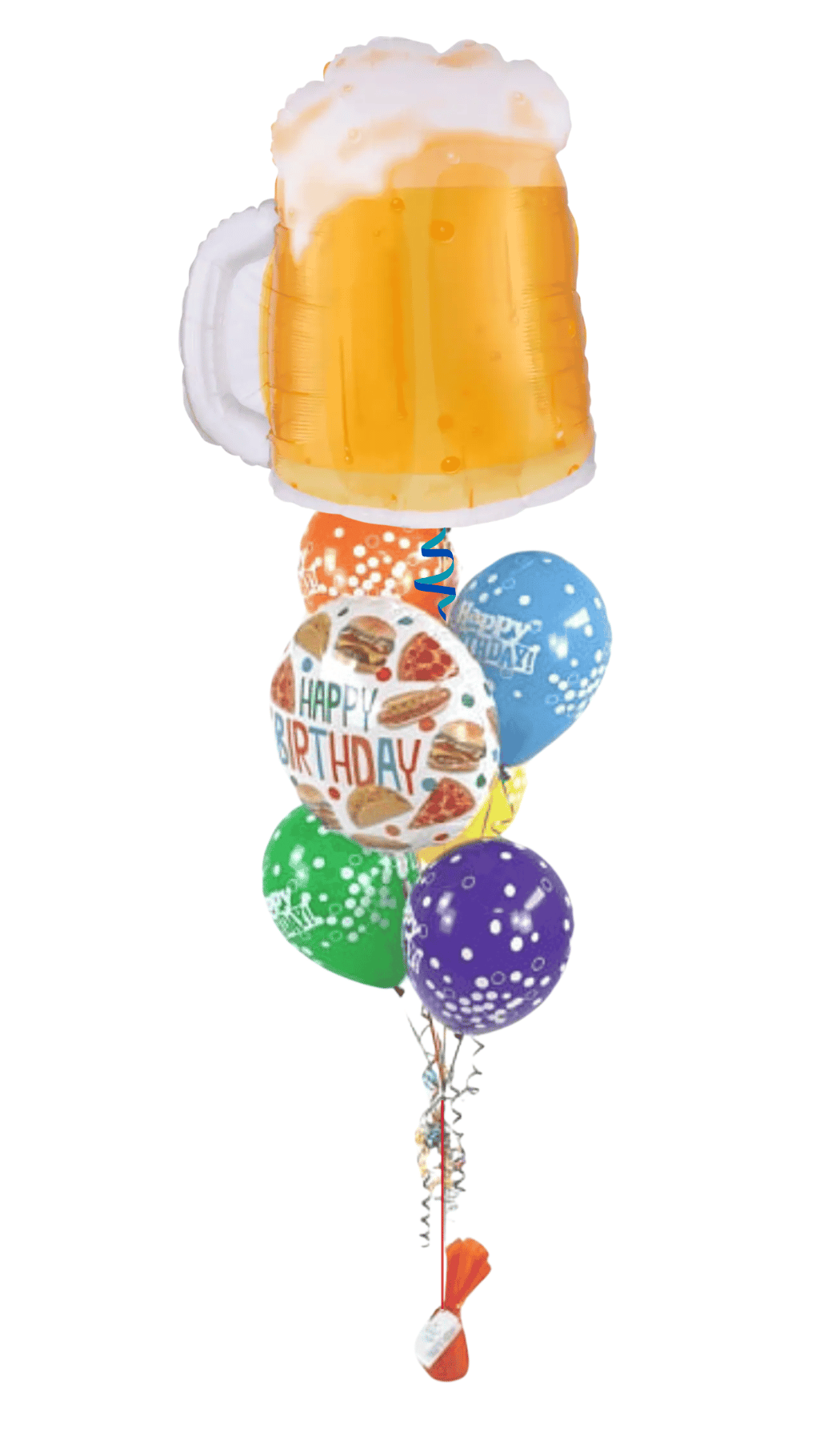 Cheers Beer Food Birthday Balloon Bouquet