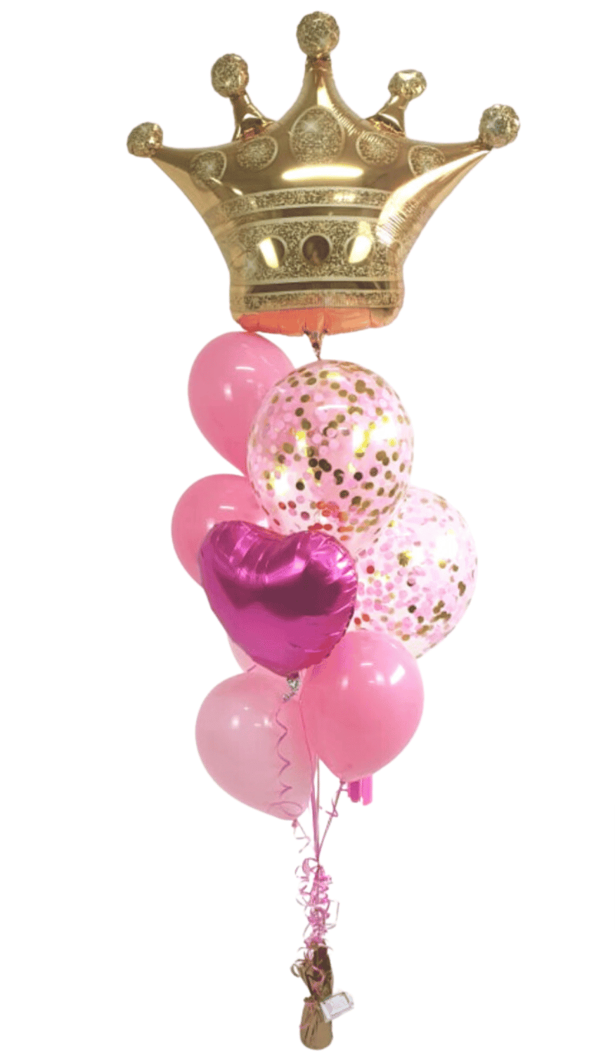 Crown Balloon Bouquet Pink Gold