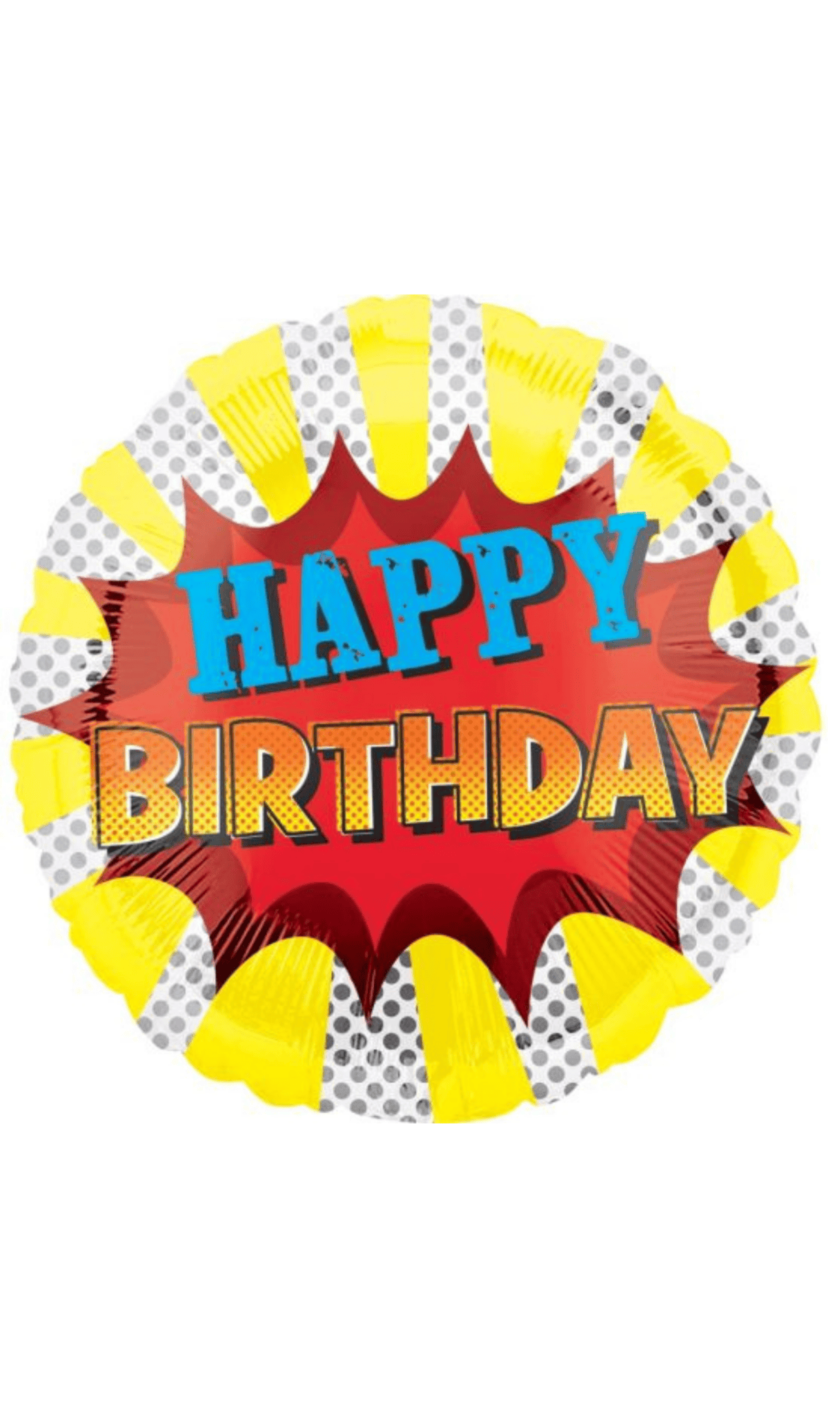 Happy Birthday Superhero Foil Balloon