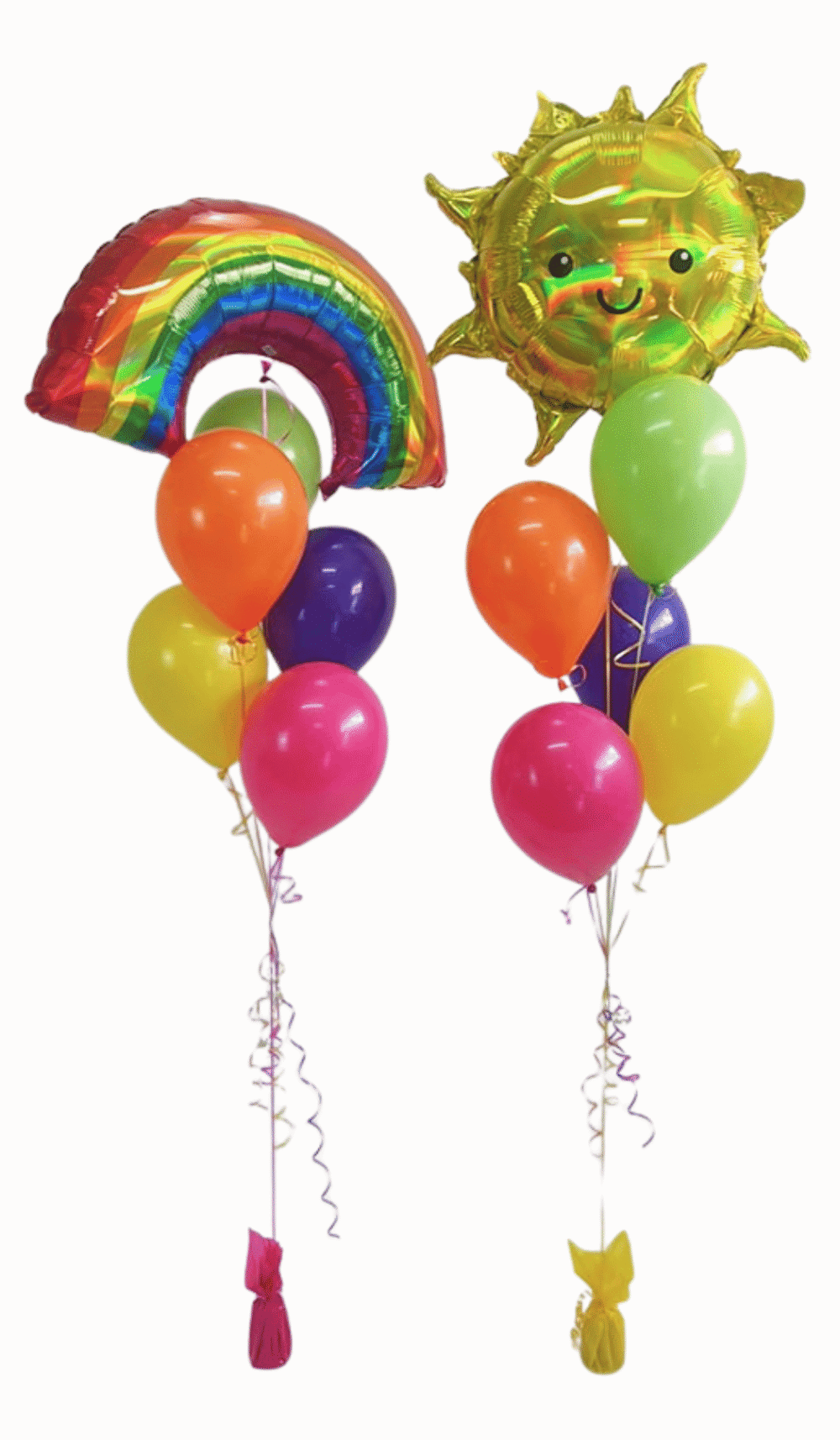 Sunshine Rainbows Helium Balloon Bouquets
