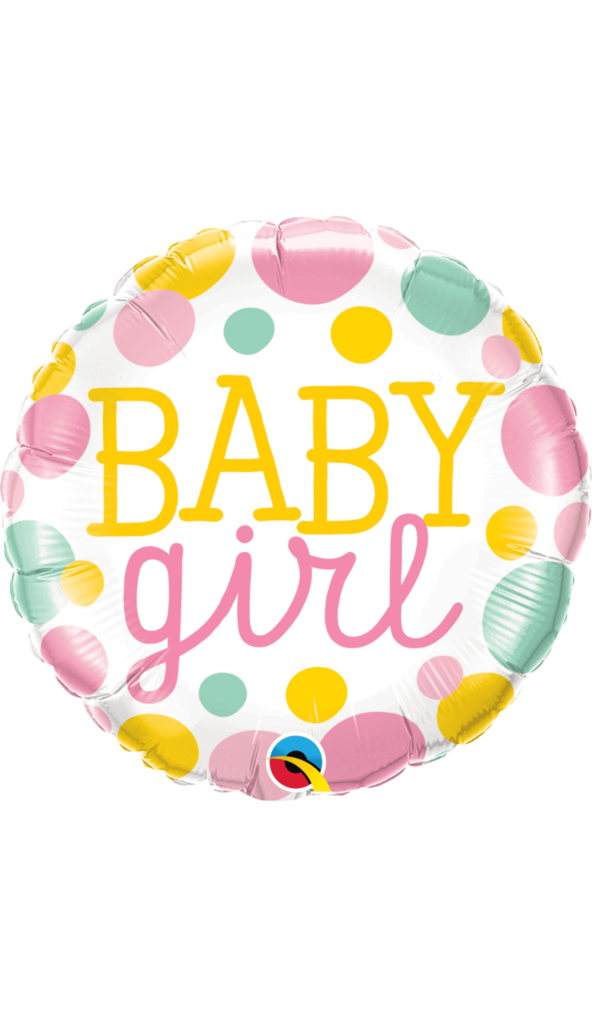 Baby Girl Dots Foil Balloon