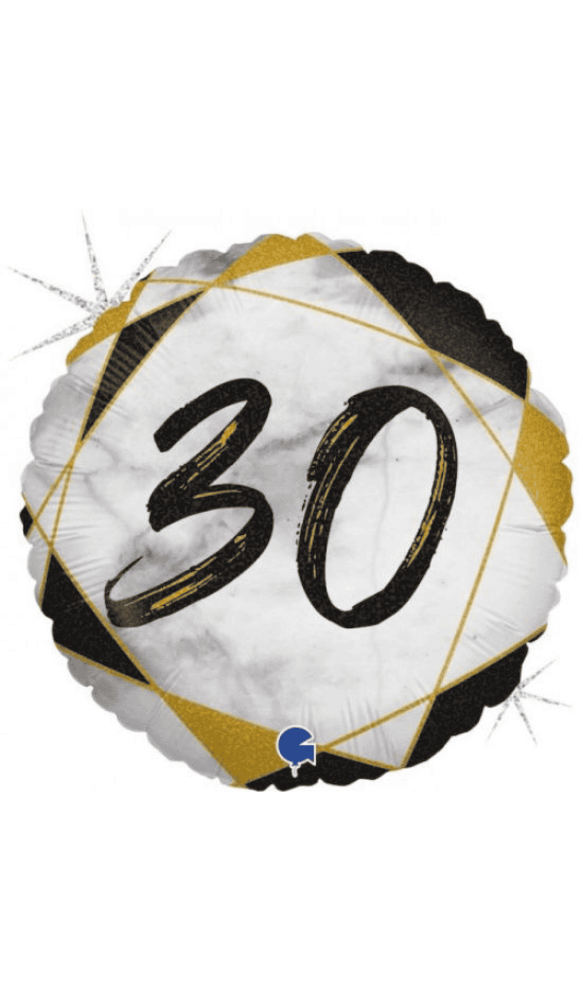 30 Black Gold Foil Balloon