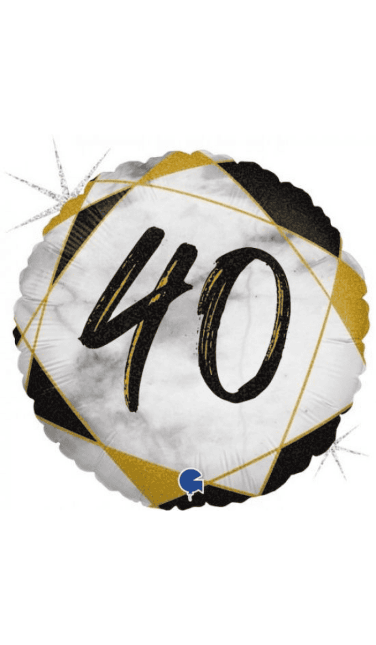 40 Black Gold Foil Balloon