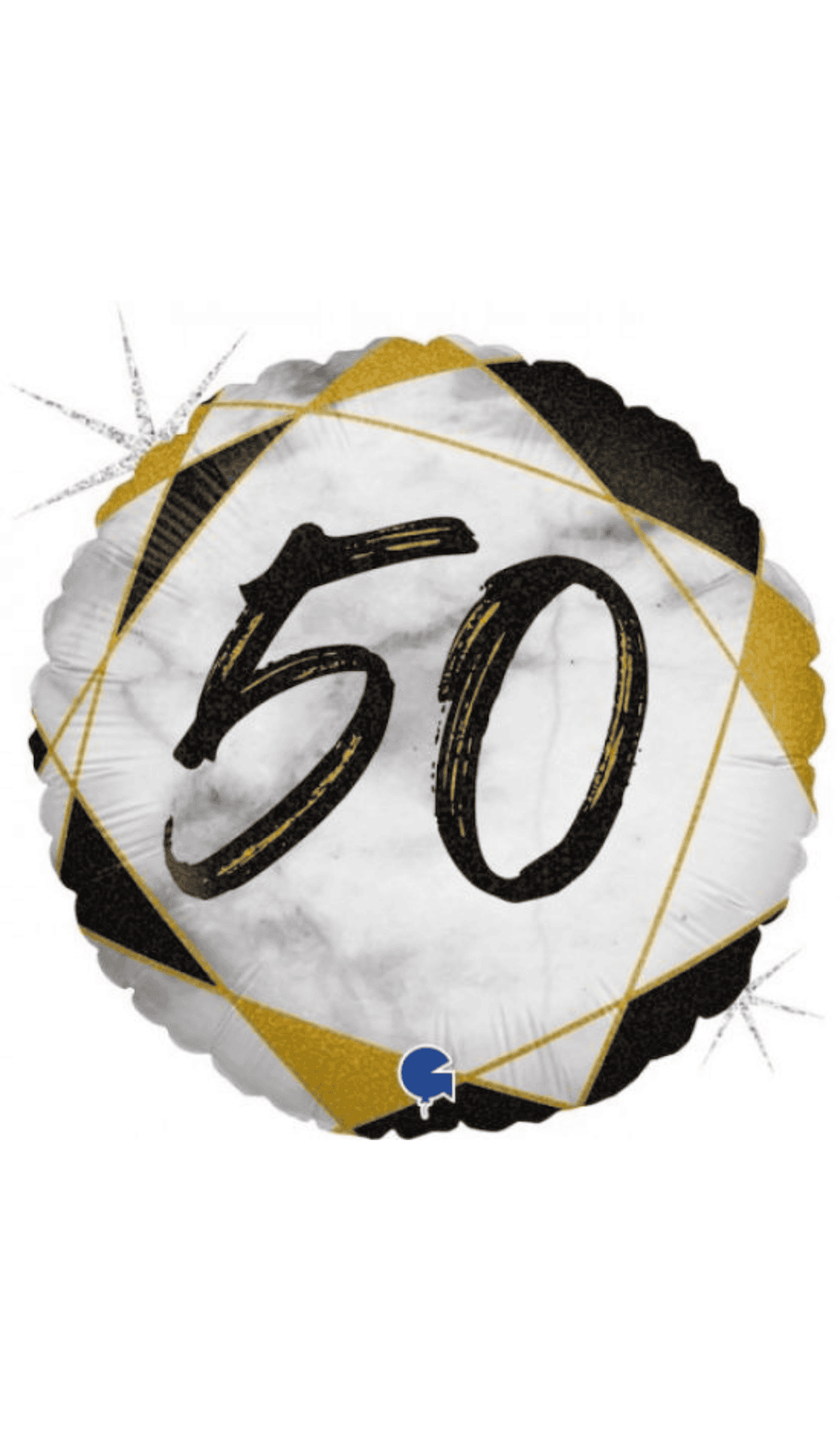 50 Black Gold Foil Balloon
