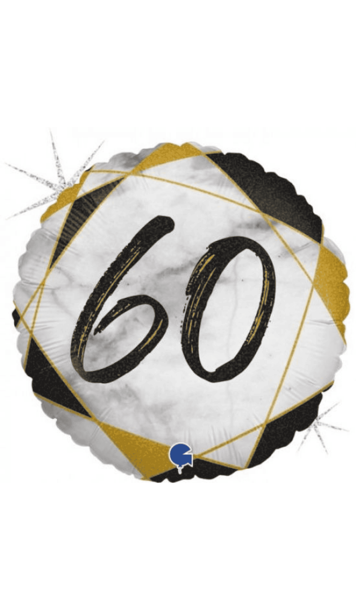 60 Black Gold Foil Balloon