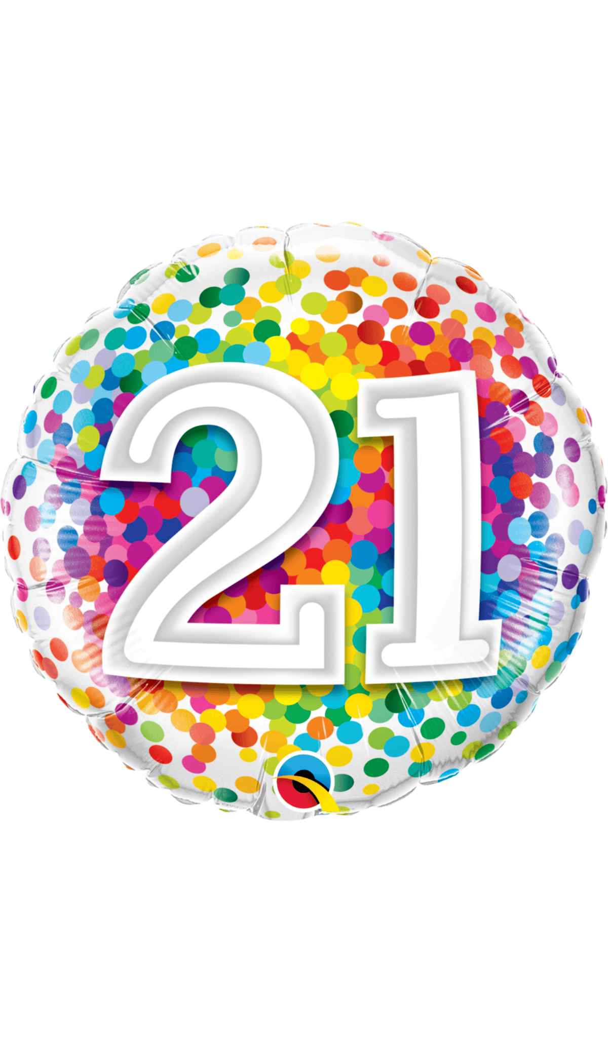 21 Confetti Foil Balloon