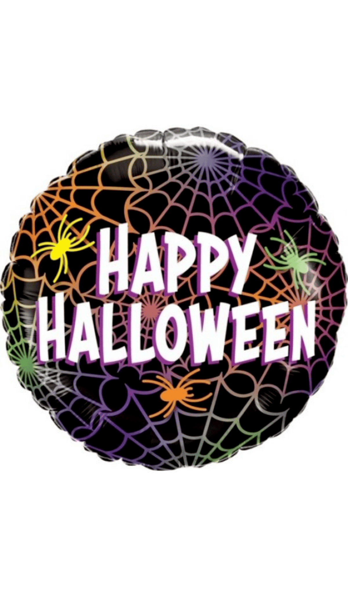 Happy Halloween Webs Foil Balloon