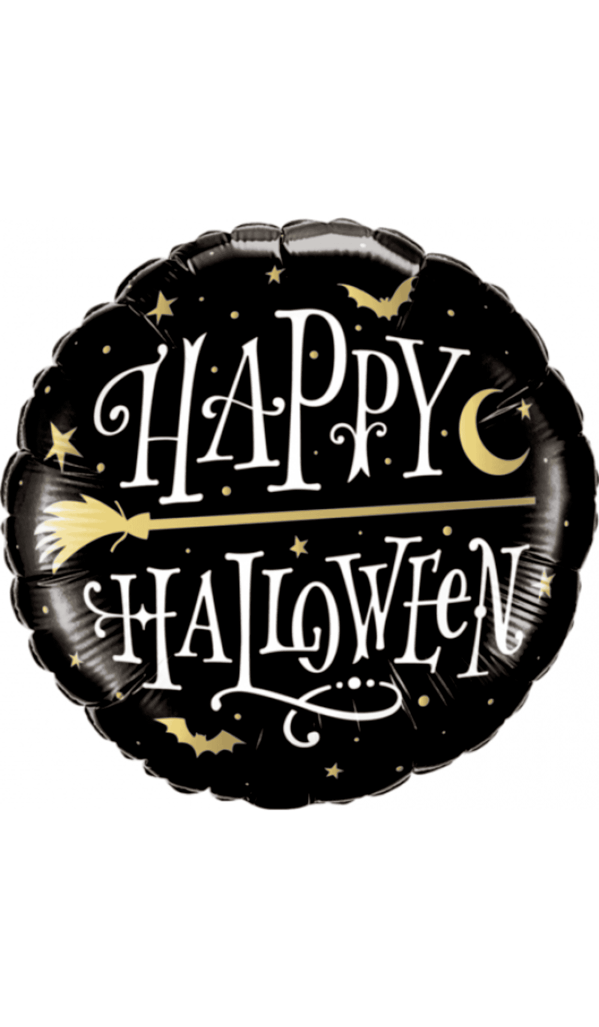 Happy Halloween Broom Foil Balloon