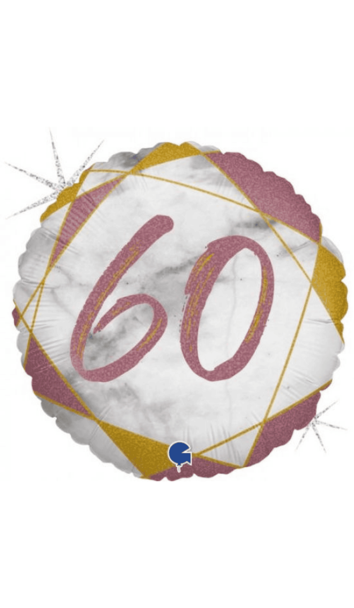 60 Pink Gold Foil Balloon
