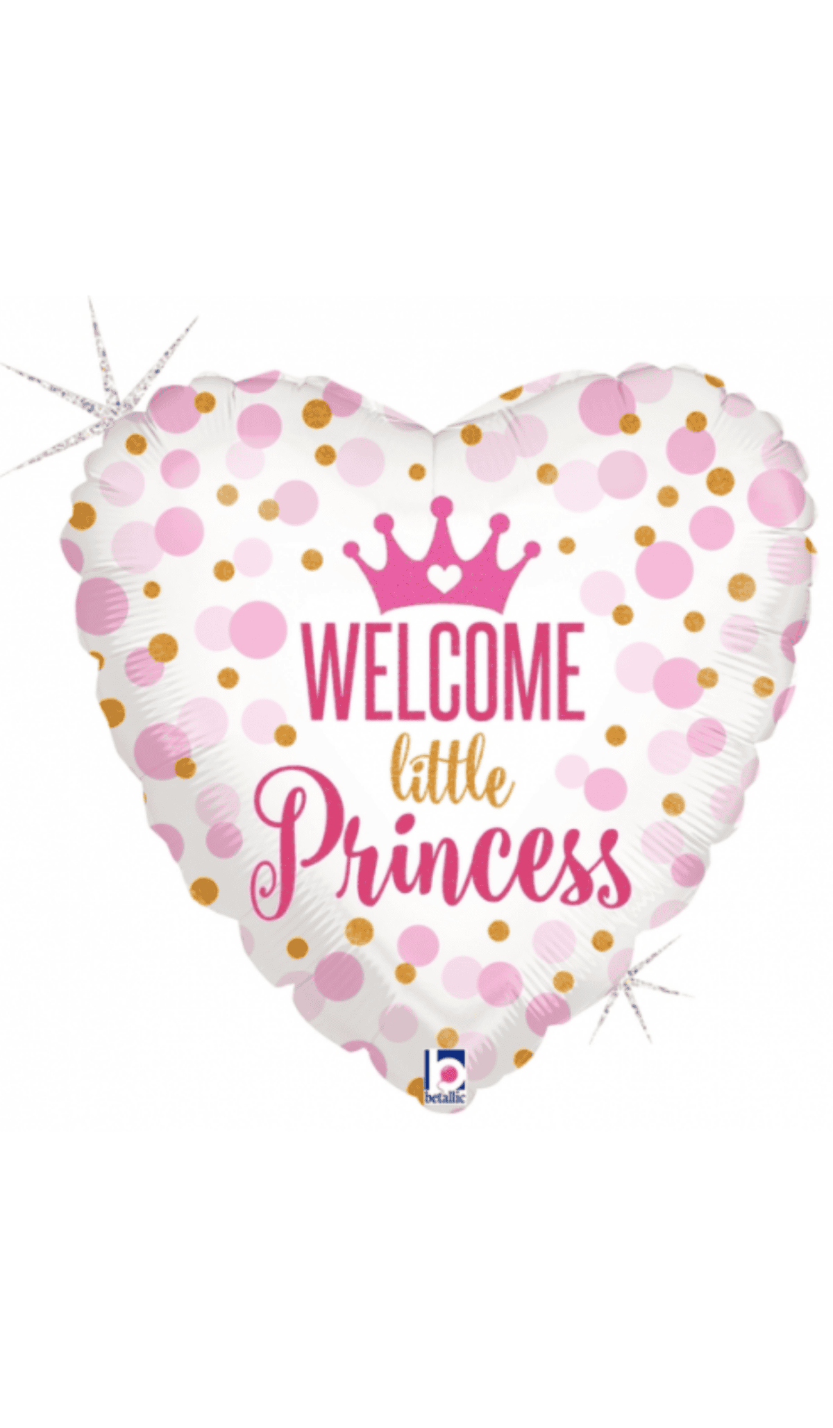 welcome little princess new baby girl foil balloon