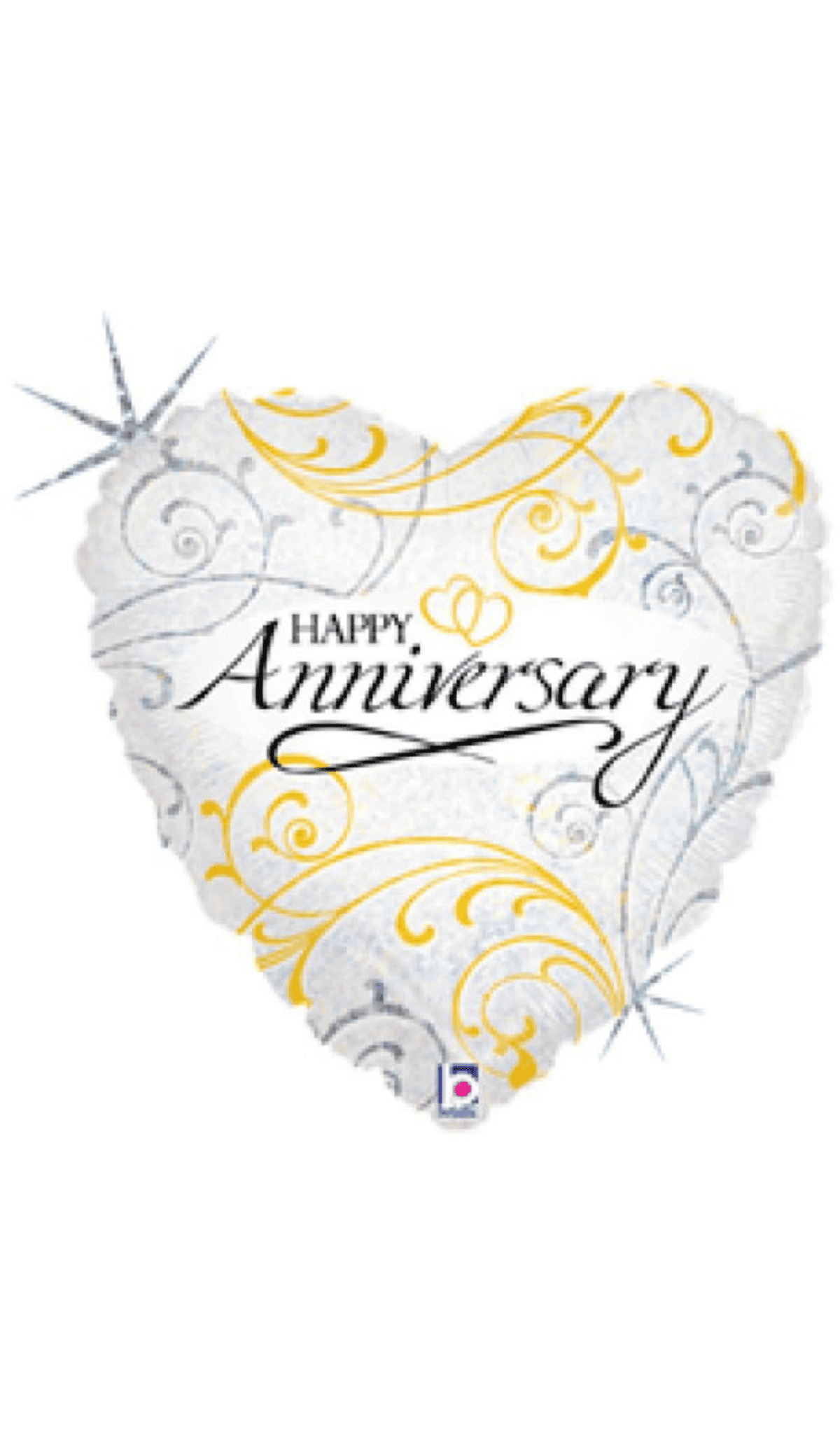 Anniversary Silver Foil Balloon