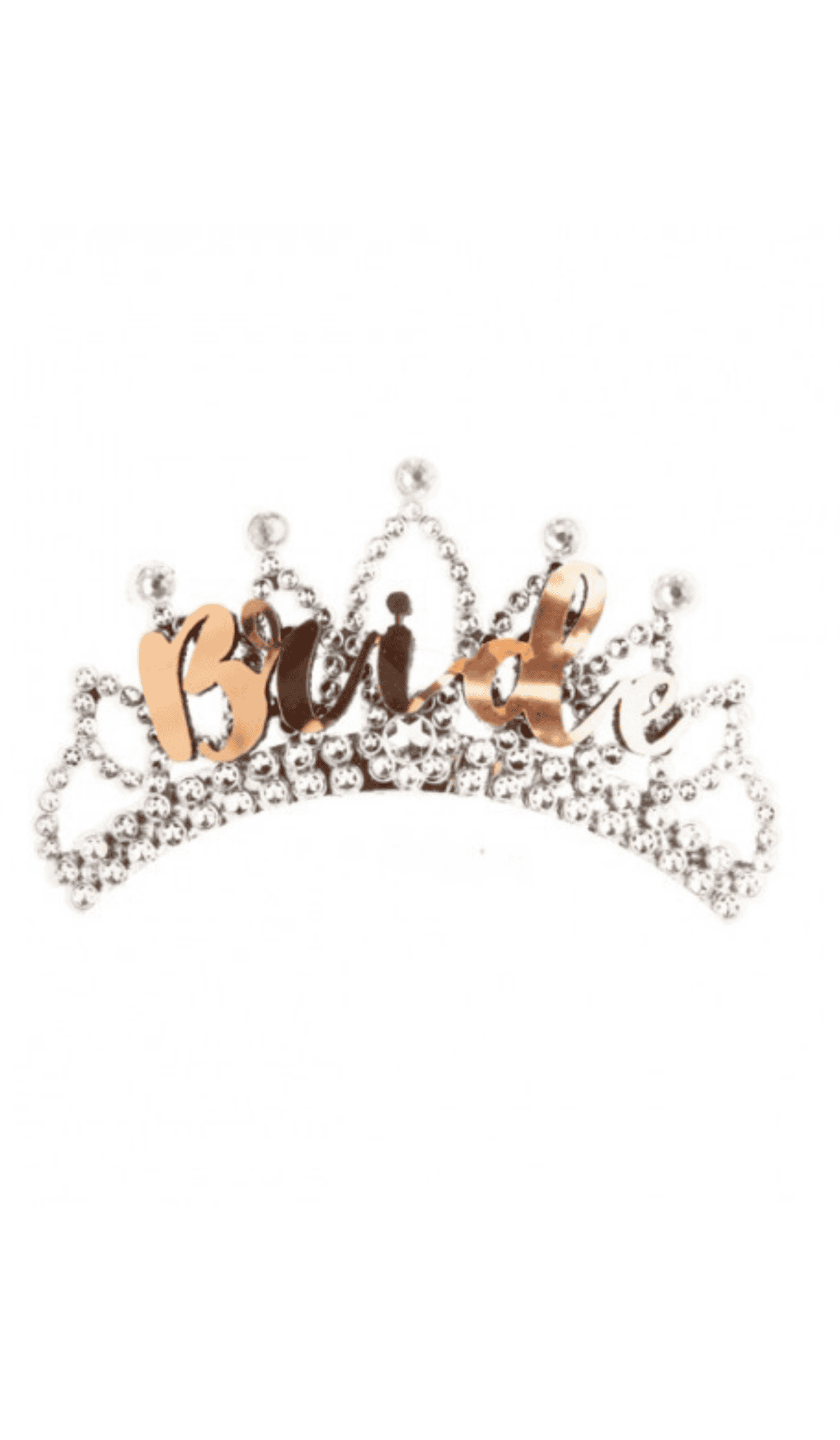 Bride Rose Gold Silver Tiara