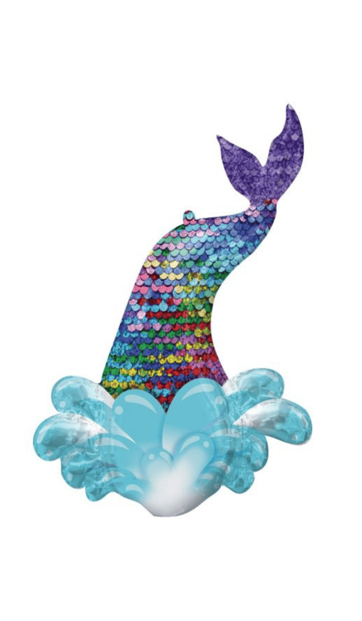 Mermaid Tail Foil Shape Balloon