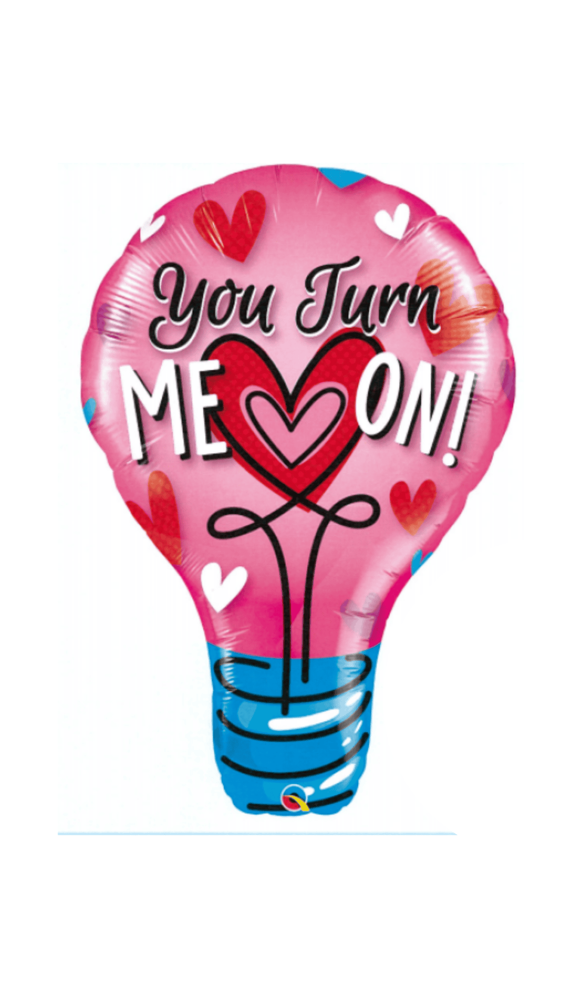 turn me on light bulb globe foil balloon shape novelty love