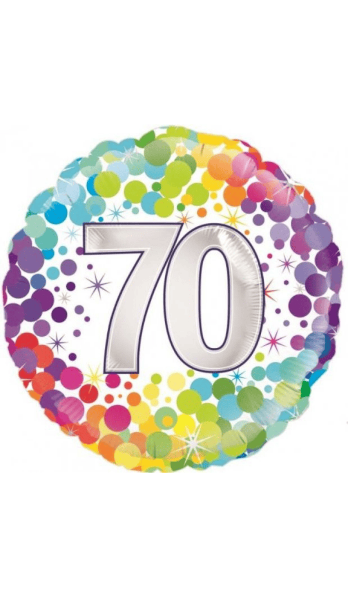 70 Rainbow Foil Balloon