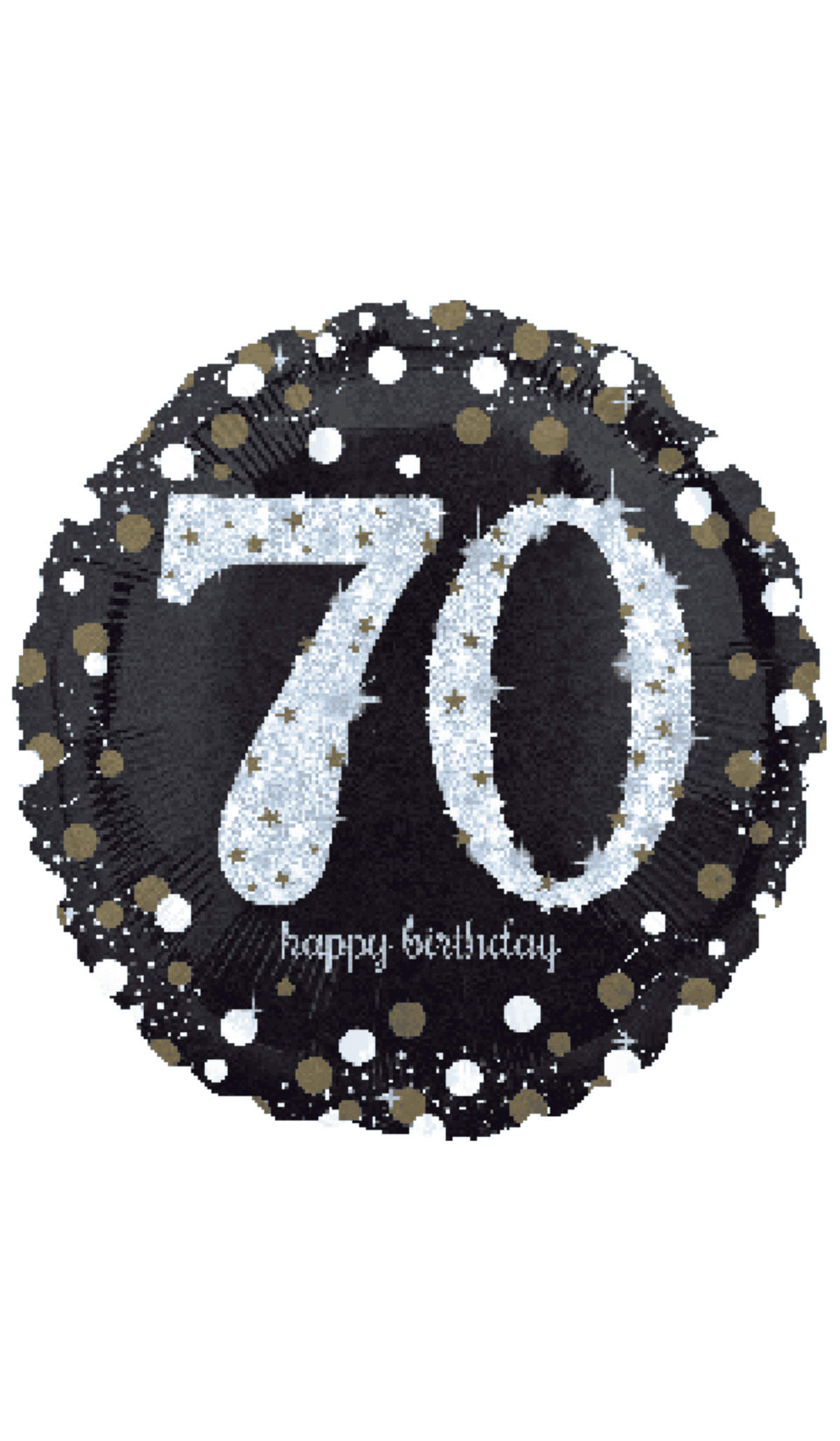 70th Sparkling Foil Balloon