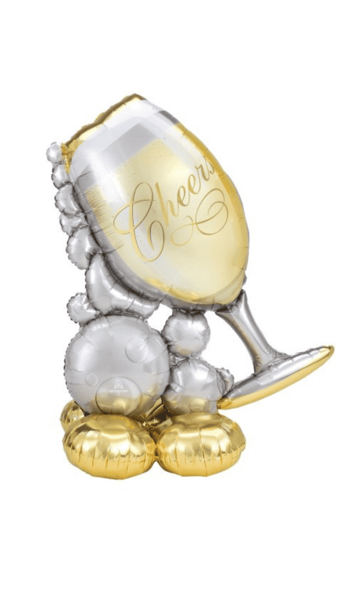Airloonz Champagne Glass Foil Balloon