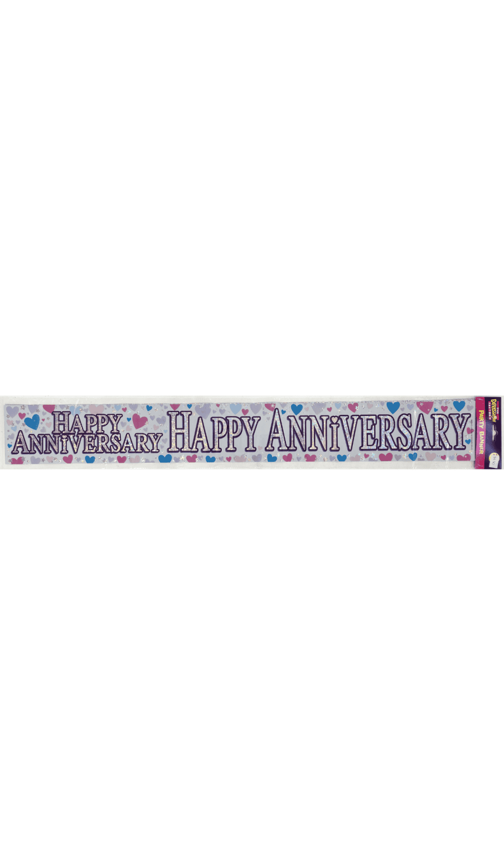 foil banner happy anniversary