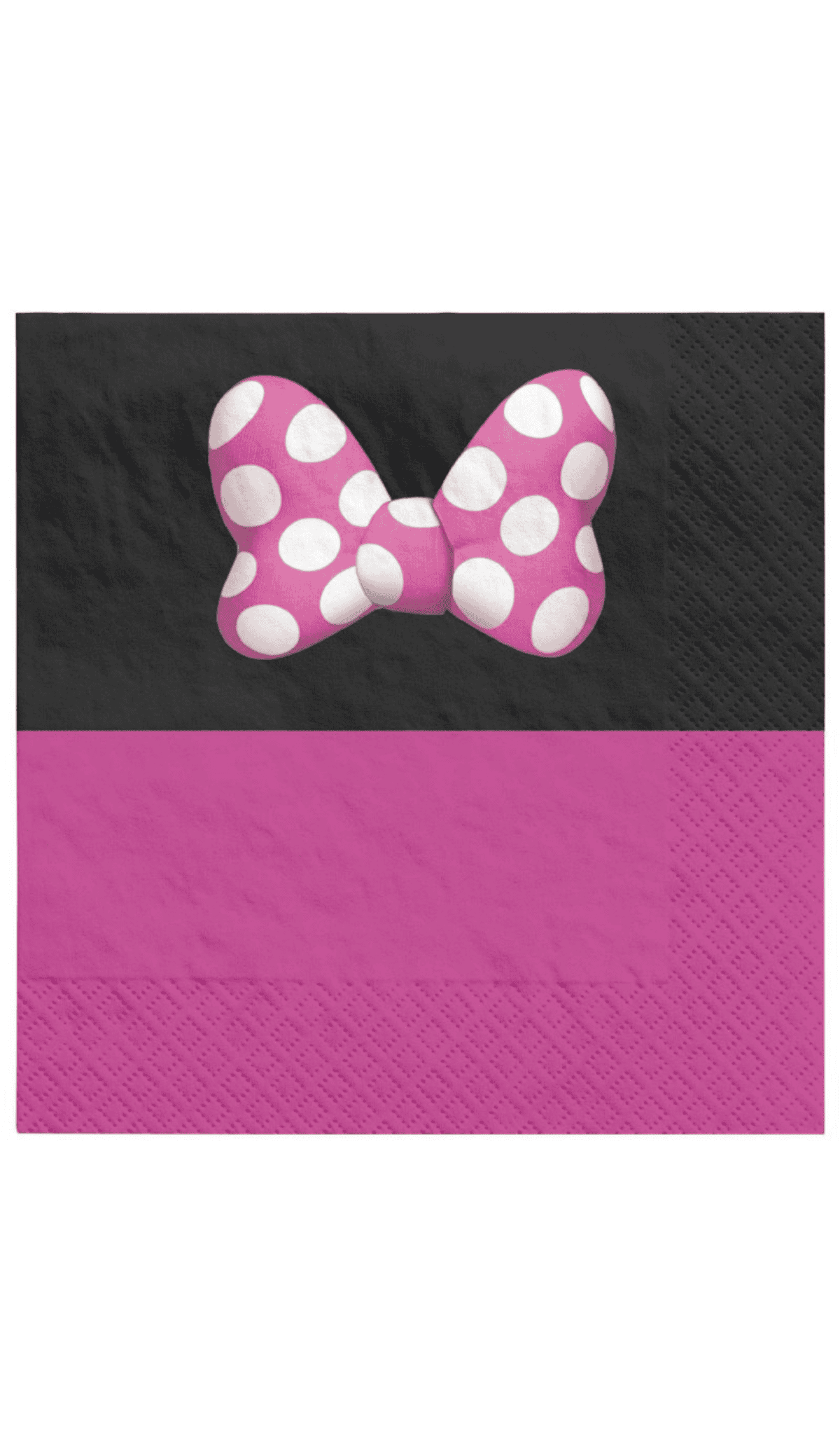 Minnie Mouse lunch party napkins pink bow