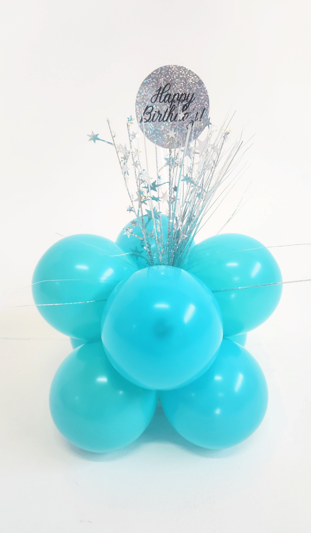 table decor happy birthday spray decoration