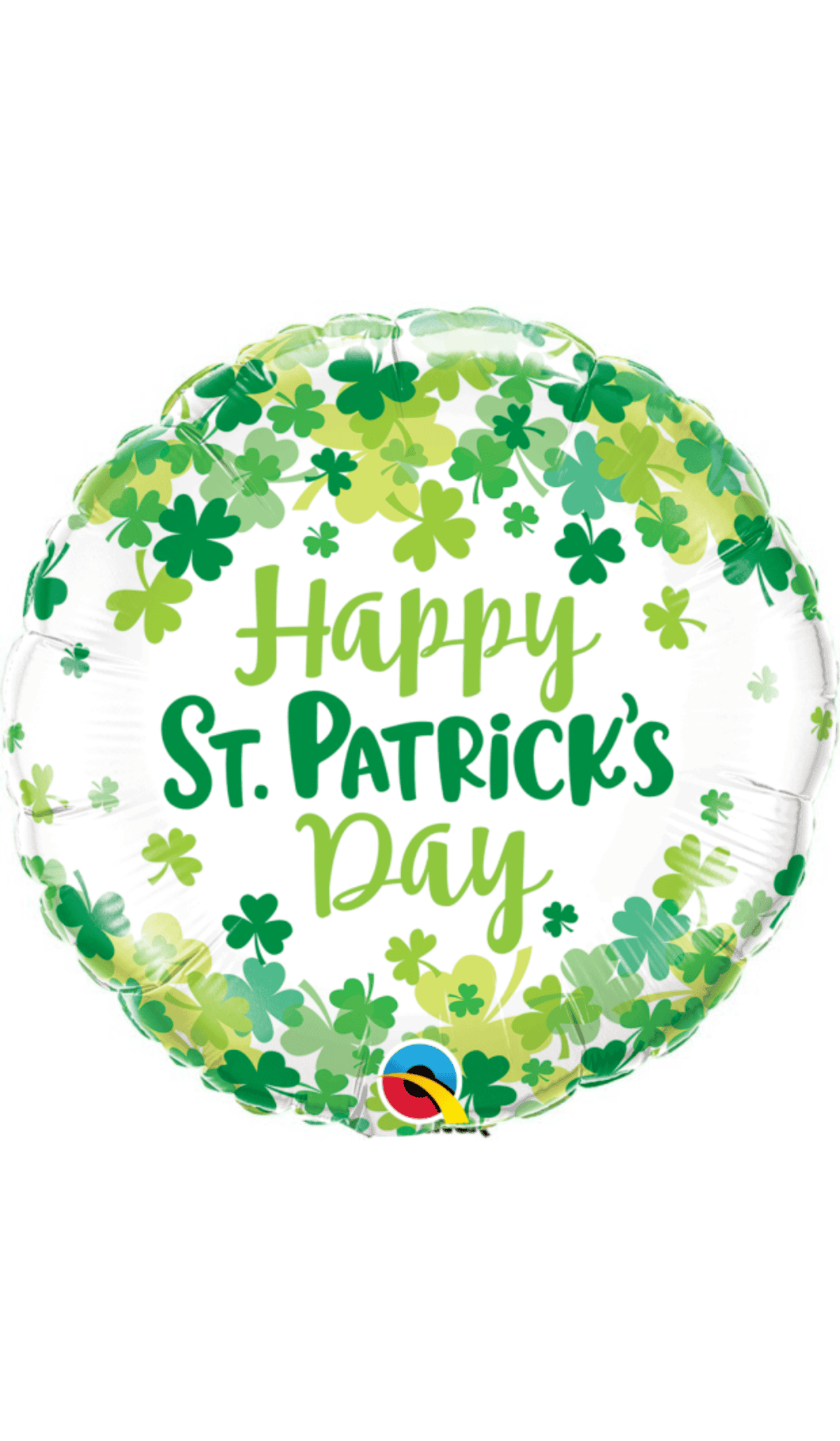 St Patricks Day Clovers Foil Balloon