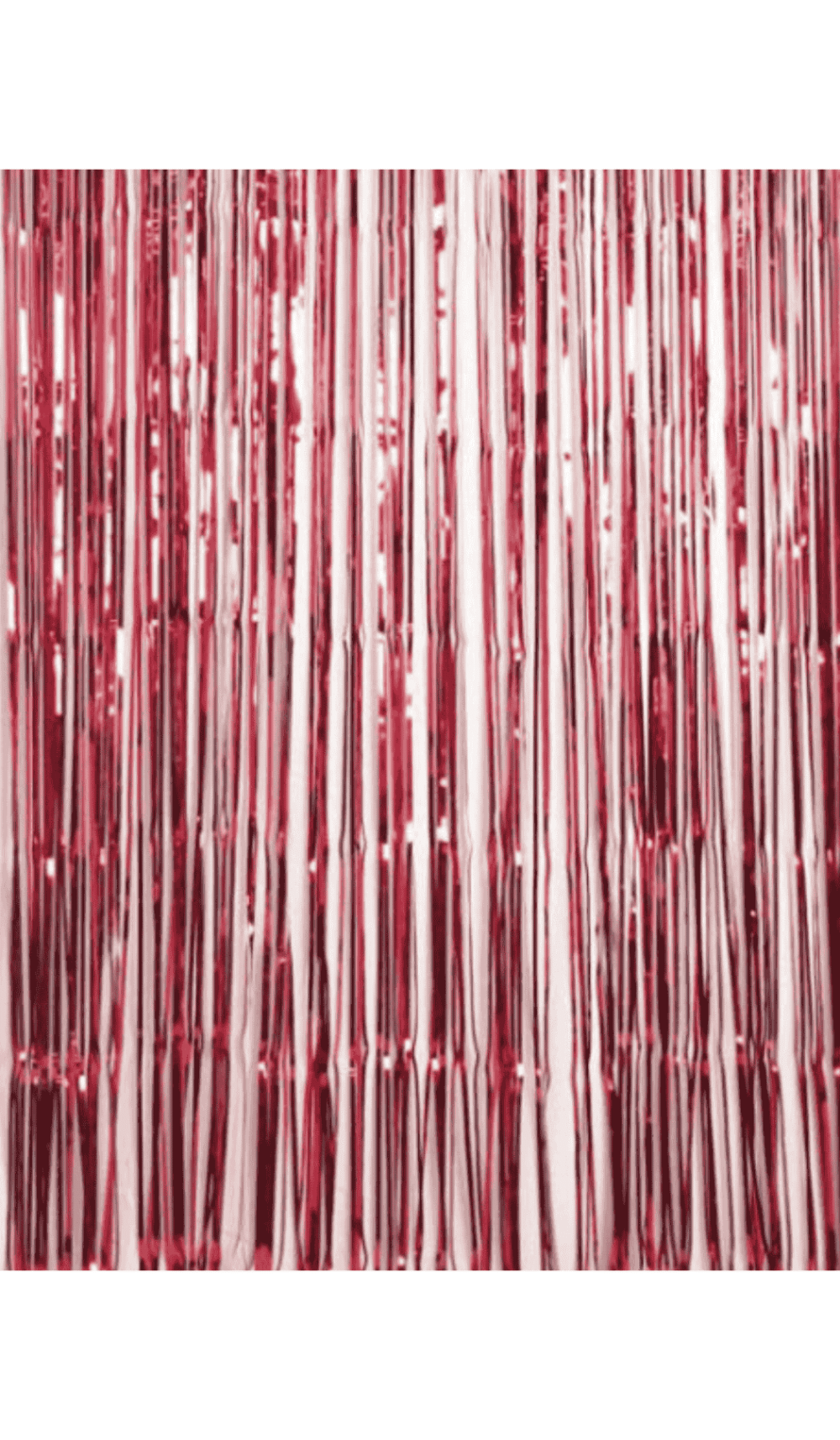 Foil Door Curtain Party Decoration Metallic Red