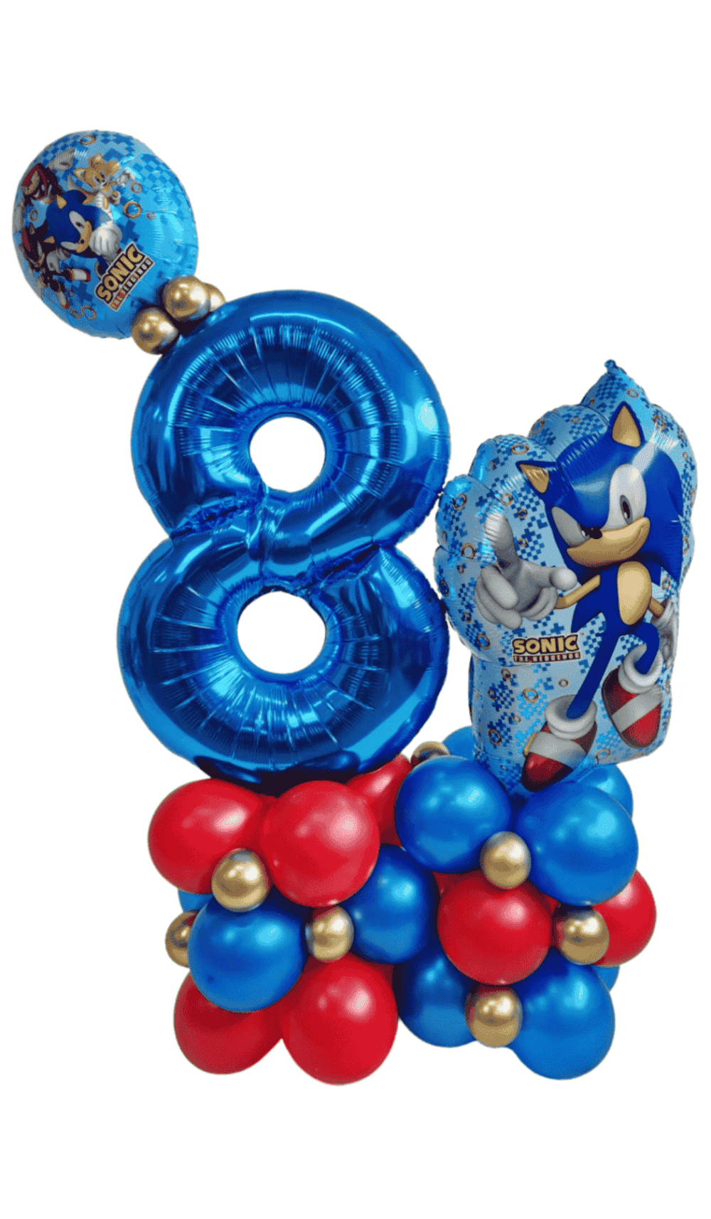 Balloon Marquee Air Filled Foil Sonic Birthday