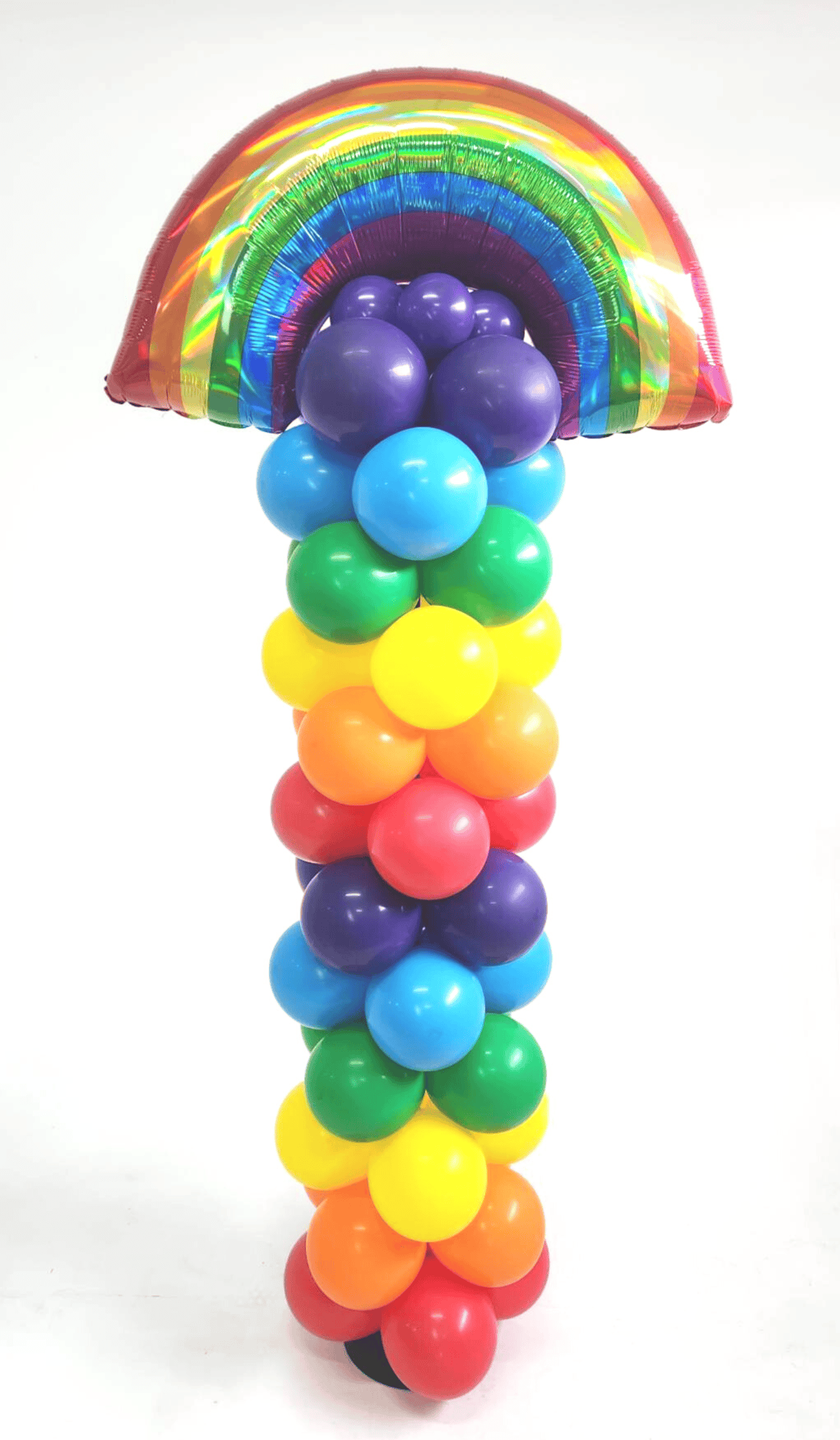 Column with Rainbow Supershape Foil