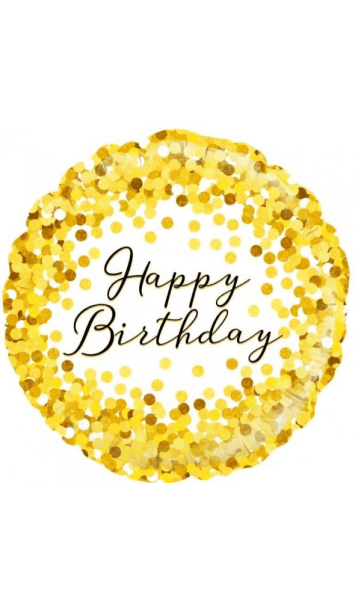 Happy Birthday Gold Foil Balloon