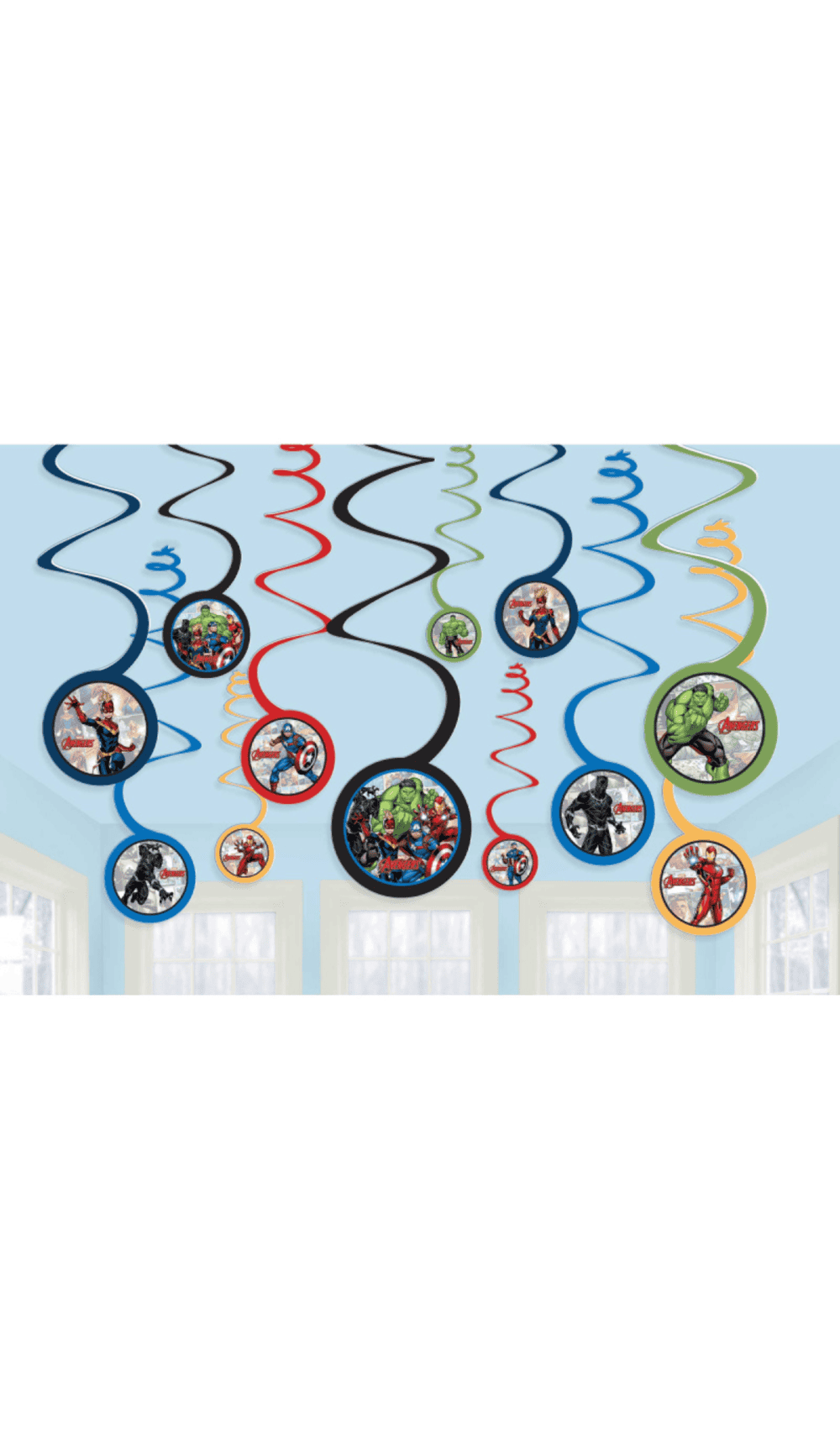 Avengers Swirl Decorations