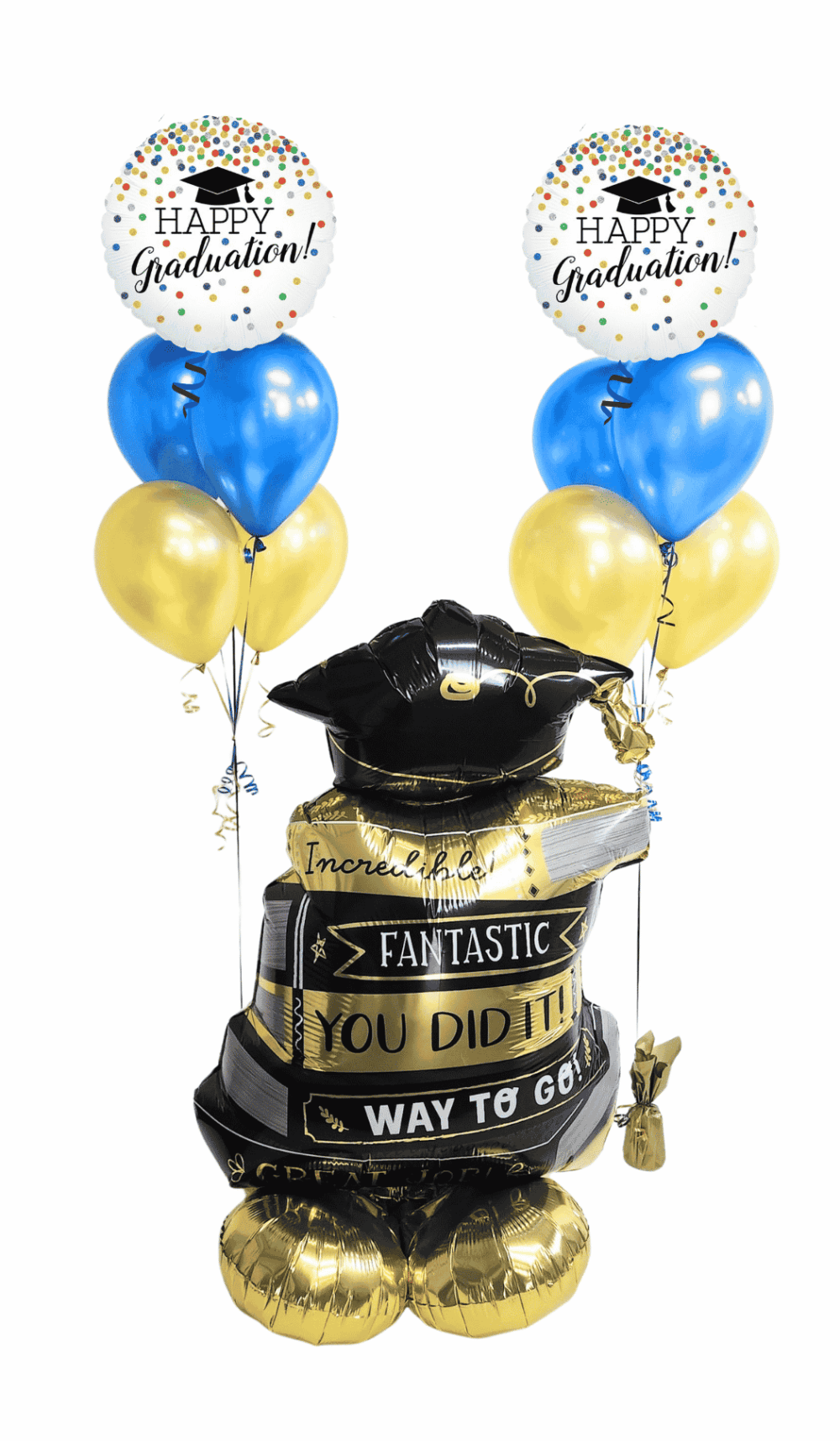 Happy Graduation helium balloon Bouquets foil Airloonz decorating Package set
