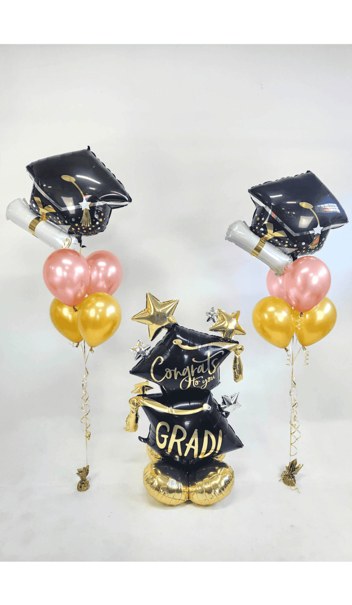 Graduation Balloon Bouquet Airloonz Package