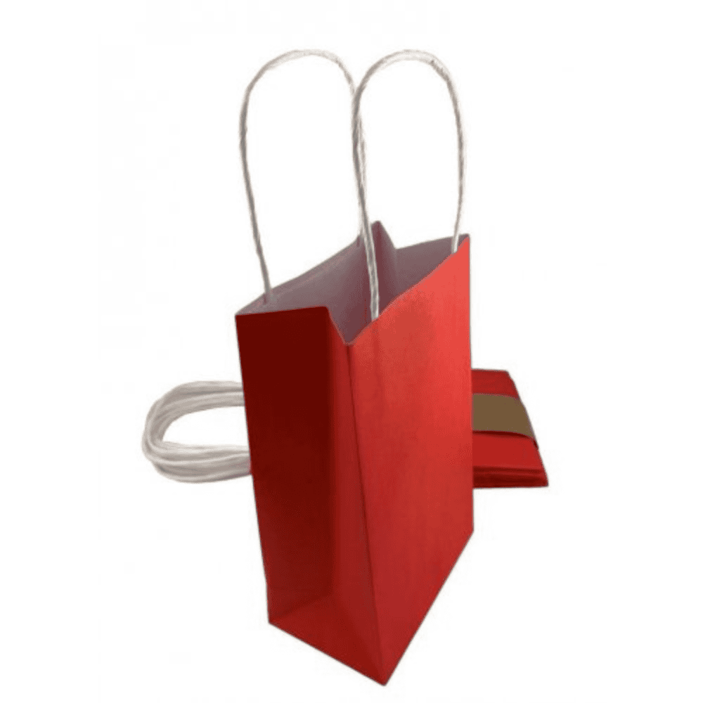 paper party bag red