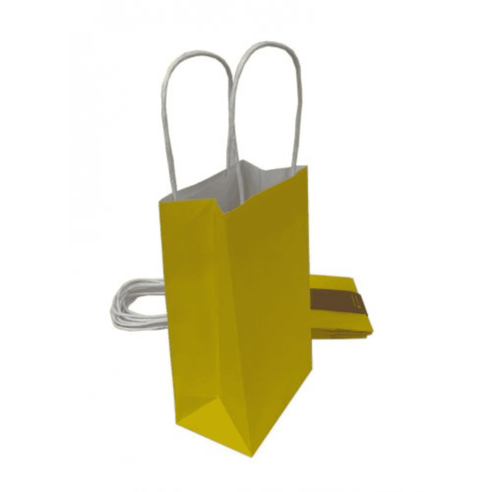 paper party bag yellow